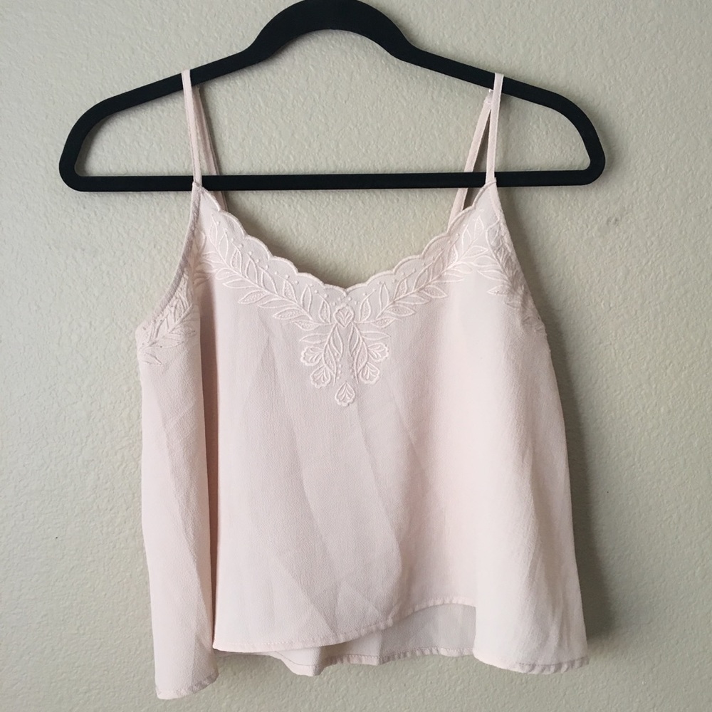 Dainty Hooligan Embroidered Crop Cami